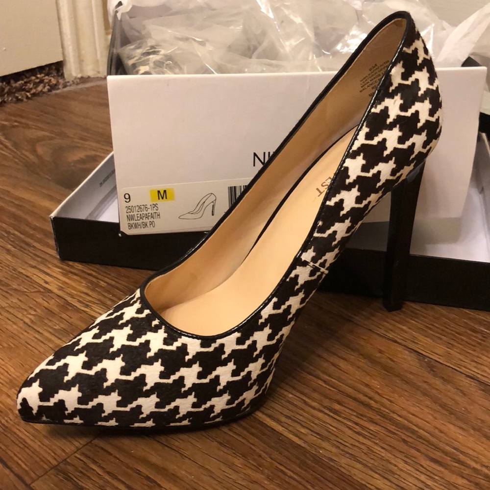 Houndstooth heels